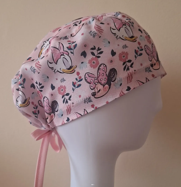 Gorro reutilizable estampado rosado